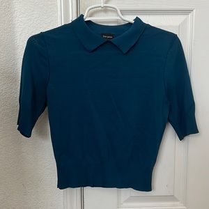 Women’s collared blue shirt